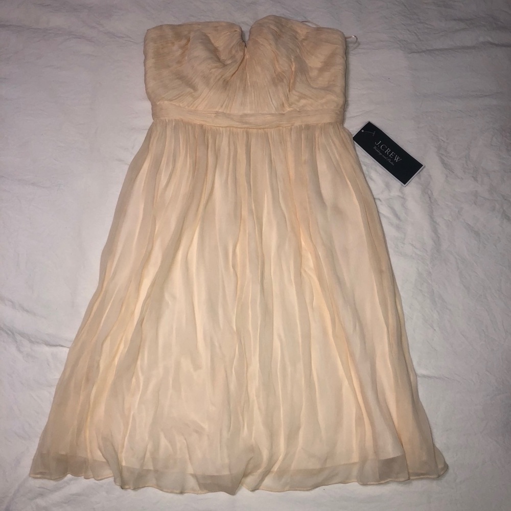 NWT J Crew Bridesmaid Wedding Dress Size 4 Cream